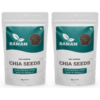 Ramam Chia seeds 800gm For Weight Management |Natural Chia Seeds for Eating Rich in Omega 3| High Protein seeds| Gluten Free |Helps in Manage Cholesterol level & Blood Pressure 400g (Pack of 2)