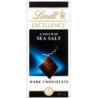Lindt Excellence Sea Salt Touch Chocolate, 2 X 100 Gram