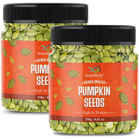 GreenFinity Raw Pumpkin Seeds Protein and Fibre Rich Superfood - Pack of 2 (250g + 250g).