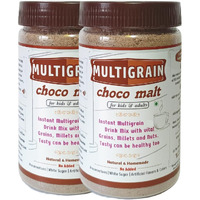 The Great Banyan Multigrain Choco Malt, 2x 300g  Natural Instant Drink Mix for Kids & Adults | Made with Millets, Nuts & Wholegrains | No White Sugar, No Preservative Chocolate Mix