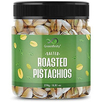 GreenFinity Fresh Whole Roasted Salted Pistachios | Salted Pista With Shell - 250gm