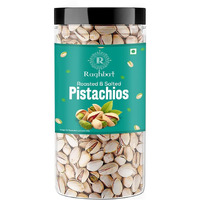 Raghbat Dry Fruits American California Roasted & Salted Jumbo Pistachios 500g Jar | Super Crunchy & Delicious Healthy Snack | Vitamins & Minerals Rich | Immunity Booster|Pista 500 gram Jar