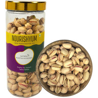 Nourishyum California Salted Pistachios 500g With Reusable Jar | Roasted & Salted Pista | 100% Natural Crunch Pista | Nuts & Dry Fruits | Healthy Snacks | Dry Fruit Gift Pack