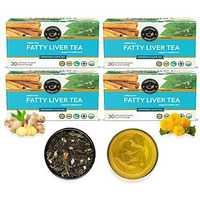TEACURRY Fatty Liver Tea (6 Month Pack | 180 Tea Bags) - Helps With Abdominal Swelling, Ascites, Enlarged Vessels,Dandelion_Root - 180 Gm - Herbal Tea