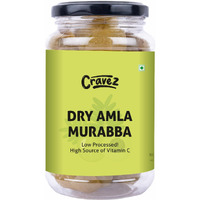 Cravez Dry Amla Murabba - 300G | Export Quality Amla | Low Processed, Great for Immunity Booster | No Artificial Colour Used (Amla) | Packed In Reusable Jar