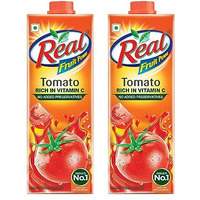 DABUR Real Tomato Fruit Juice 1L Rich In Vitamin C No Added Preservatives, No Artificial Colors & Flavours Goodness Of Best Fruits Daily Dose Of Fruit Nutrition Tasty, Refreshing & Energising Drink