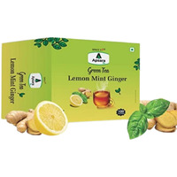 APSARA Lemon Mint Ginger Green Tea | Herbal Tea For Immunity Boosting, All Natural Flavour, Zero Calories - Improves Metabolism & Reduces Waist 100 Tea Bags, 250 gram
