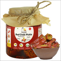 Farm Didi Stuffed Red Chilli Pickle - Lal Mirch Ka Achar 1Kg | Bharwa Mirch Ka Achar | Less Oil | Homemade | Stuffed Chilli Pickles | No Added Preservatives | Traditional Recipe