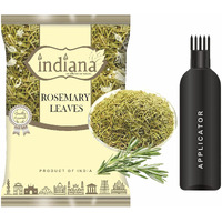 Indiana as offered by nature Rosemary Dried Leaves With Applicator For Hair Growth | Rosemary Herb Tea | Organic | Natural 50Gm