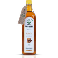 Two Farmers Organics Yellow Mustard Oil (1L) | Cold-pressed Unrefined Extra Virgin | 100% Pure and Natural Kacchi Ghani Peeli - Sarso Oil Wood Pressed Yellow Mustard Oil for Cooking