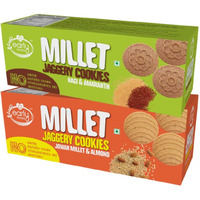Early Foods Biscuits Combo Pack of 2 Jowar & Ragi Amaranth Jaggery Cookies, 150g each |Sugar free biscuits