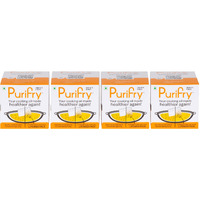 Purifry Power Pack | Reduces Harmful Contaminants Formed During Frying | Suitable For All Cooking Oils & Desi Ghee | Science-Backed | 12 Units in 1 Pack (Pack of 4)