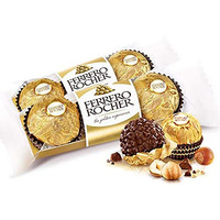 Ferrero Rocher Chocolate Pralines Treat Pack 3 Pieces - 2 Pack Pouch, 2 X 37 Gm - 0.074 Kg