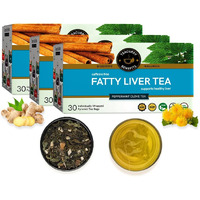 TEACURRY Fatty Liver Tea (3 Month Pack | 90 Tea Bags) - Helps With Abdominal Swelling, Ascites, Enlarged Vessels, 100 grams