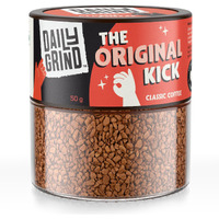 DAILYGRIND The Classic Instant Coffee - 50g Jar | The Original Kick | Instant Flavored Coffee Powder Made with 100% Arabica Beans for Both Hot and Cold Coffee, Strong Freeze-Dried | 25 Cups