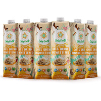 Only Earth Oat Beverage| Unsweetened Drink | Lactose Free | Preservatives Free | Plant Based | Dairy Alternative | Source of Calcium | Source of Vitamin B1, B2 & B12 1 Litre (Pack of 6)