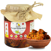FarmDidi Punjabi Mango Pickle 1kg In Fresh Mango Pickles Homemade | Preservative free Indian Aam ka Achar homemade | Authentic Less Oil Pickle Mango aachar Dry aam Ka Achaar in Homemade pickles