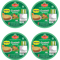 Sambha Roasted Crunchy Methi Khakhra | Indian Snack| Breakfast Snacks (800 gm, 4 Packet of 200 gm Each)