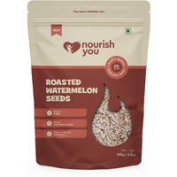 Nourish You Roasted Watermelon Seeds | Fibre Rich Seeds | Diet Food | Non-GMO | Healthy snacks | Nutrients rich | High in Protein & Iron | 100 GM