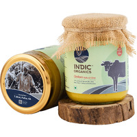 Indic Organics Forest Grazing Rare Malnad Gidda Desi Cows A2 Ghee From Western Ghats Of Karnataka | Ayurvedic & Medicinal Bilona Ghee | Naturally Balanced Omega 3:6:9 Ratio (1000 Ml)