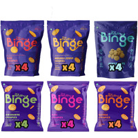 The Healthy Binge Assorted Baked Chips Healthy snacks for kids and adults| Ragi, Jowar, Moringa, Amaranth & Quinoa Chips | Indian Masala, Cajun Spice, Cheese, BBQ, Chatpata Chaat, Sour Cream Wasabi |Protein and Fiber Rich | Gluten Free| Pack of 24 (40 Gm X 24)