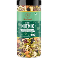 Raghbat Premium 8 in 1 NutMix 250g | Almond, Cashew, Cranberry, Black Raisins, Strawberry, Flax Seeds, Pumpkin Seeds, Sunflower Seeds | Healthy Snacks | Protein Nut Mix | Trail Mix | Ready to Eat