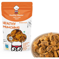 Healthy Master- All Natural Baked Bhakarwadi, 1 Kg | Crunchy, Light and Flavourful | Calcium Rich Vacuum Cooked | Crispy& Tasty Healthy Snacks- Munchies | Oil Free (1 kg)
