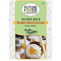 Future Foods Premium Japanese Sushi Rice | Short Grain | Healthy & Rich In Iodine | Sugar Free & Gluten Free | Cholesterol & Fat Free | Supports Digestion | Helps Boost Immune System 450 gram