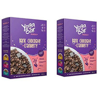 Yogabar Wholegrain Breakfast Muesli - Dark Chocolate + Cranberry, 400g (Pack of 2)