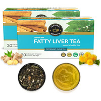 TEACURRY Fatty Liver Peppermint Herbal Tea (2 Month Pack | 60 Tea Bags) - Helps With Fatty Liver Detox, Abdominal Swelling, Ascites - 120 Gm