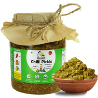 Farm Didi Spicy Green Chilli Pickle in fresh homemade pickles 1kg | Tasty Hari Mirch ka Achar with mustard oil | Sun-dried mirchi achaar | Ghar ka bana mirchi achar with no artificial Preservatives