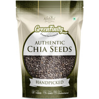 GreenFinity Chia Seeds 700 Gram, Healthy Snacks Omega-3 Seeds for Eating Non-GMO and Fibre Rich Seeds Good for Weight Loss/Management, Jar Pack.
