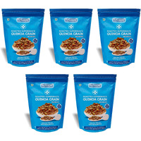 Keeros Quinoa Grain Healthy & Diabetic Friendly Roasted Snacks | Low GI, High Protein, Tasty & Lightly Spiced Mix of Quinoa Puffs & 4supergrains | Diet Namkeen & Snacks for Weight Loss |Pack of 5x250g