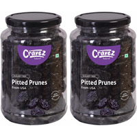Cravez Premium California Pitted Prunes - 1KG | Dried Fruit Plums | Source of Fiber | No Added Sugar | Healthy Snack & Antioxidant Rich Pitted Prune