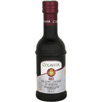 Colavita Aged Balsamic Vinegar of Modena (250 ml) | Imported from Italy | Premium Aged Balsamic Vinegar best for Soups, Salad Dressings, Marinades and Sauces | No Artificial Colours | Timeless Bottle Pack