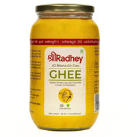 SHREERADHEY A2 Bilona Gir Cow Ghee Traditional Bilona Method, 1 Litre Glass Bottle