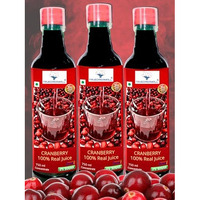 TRUEDREAMALL Cranberry Juice- Pure Quality, Unsweetened, Pure & Organic (750 ml Concentrated) Pack of 3