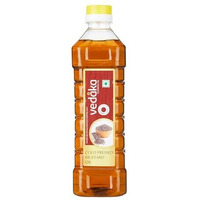 Amazon Brand - Vedaka Cold Pressed Mustard Oil (1 litre) | Cooking Oil | Omega 3 | 100% Vegetarian Oil