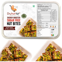 Dry Fruit Hub Energy Booster Sugar-Free Nut Bites 1Kg- Almonds, Pista, Cashew, Dates, and Pure Ghee | Dry Fruits Nuts | Fresh Tasty Healthy Snacks | Khajoor Mix Dry Fruits Energy Bar
