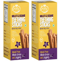 Early Foods - Pack Of 2 : Millet & Sesame Teething Sticks 150G - Jaggery