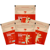 Nourish You Organic Watermelon Seeds | Magaj Seeds Pack | Tarbuj Beej | Rich in Protein | Potassium | Magnesium & Iron | Raw Watermelon Seeds for Eating | Diet Food | Pack of 4 x 100GM |