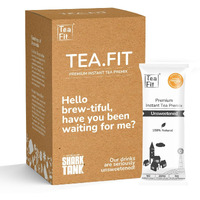 TeaFit Premium Zero Sugar Instant Ginger Tea Pack of 100 Sachets (1.4Kg) | Ginger Tea Premix | Diabetic Friendly | Instant Milk Tea Premix | Ready to Drink | Instant Tea Premix | Tea Powder