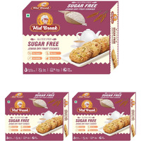 Midbreak Sugar Free Jowar (Sorghum) Millets & Dry Fruit Cookies | Gluten-Free | Ideal for Diabetics, Calorie Watchers, and Gym Goers | Pack of 3 | 600g