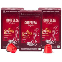 Coffeeza Delights Golden Raga Coffee Capsules (Budget-Friendly) Nespresso Compatible Coffee Capsules |30 Coffee Pods