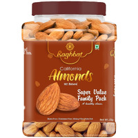 Raghbat Raw California Almonds 1Kg Jar Pack | Badam Giri | Nutritious & Delicious High in Fiber & Boost Immunity | Dry Fruits Real Nuts | Gluten Free