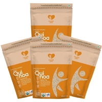Nourish You Organic Premium White Quinoa 2 Kg | Healthy Food | Gluten-Free | Saponin Free | High Protein & Fiber | Diet Food for Weight Loss | USDA Certified Grain|100% Wholegrain Cereal | 500g x 4