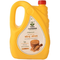 Two Farmers Organics Natural Yellow Mustard Oil Cold-Pressed and Extra Virgin Peeli Sarso Oil Unrefined Yellow Mustard Oil for Cooking (5 Ltr)