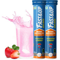 Fast&Up Reload (10 Litres) Low Sugar energy drink for Instant Hydration - 40 Effervescent Tablets with all 5 Essential Electrolytes + Added Vitamins - Certified Electrolytes Drink - Berry flavour