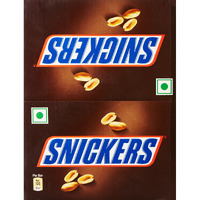 Snickers Peanut Filled Chocolate Bar Loaded With Delicious & Nutritious Roasted Peanuts, Nougat And Caramel Delight Great For Sharing With Family & Friends 22 G Pack Of 32,500 Grams