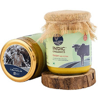 Indic Organics Forest Grazing Rare Malnad Gidda Desi Cows A2 Ghee|Ayurvedic & Medicinal Bilona Ghee|Combination Of Naturally Balanced Omega 3:6:9 Ratio (250 Ml)